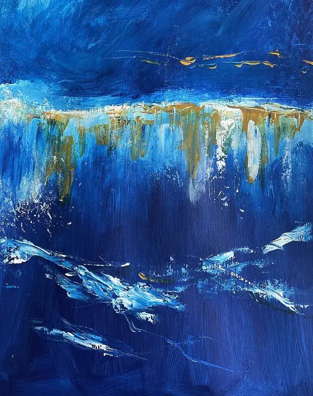 Akrylmålning Ur djupet av Gunilla Tuvin