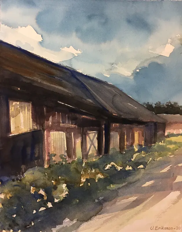 Akvarell Lada av Ulf Eriksson