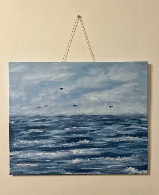 Akrylmålning Storm på ingång av Lamija Sefer