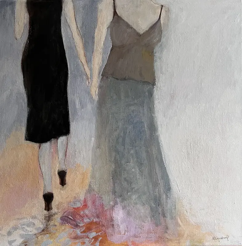 Oljemålning Distans av Monica Hagebrand