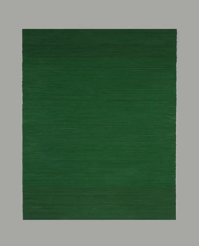 Akrylmålning Gröna planen av Gustav Nyman