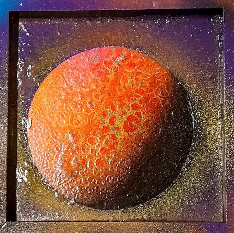 Akrylmålning Jupiter av Robert Landström