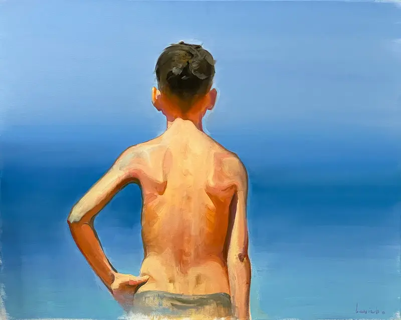 Oljemålning A New Day av Alexander Levich