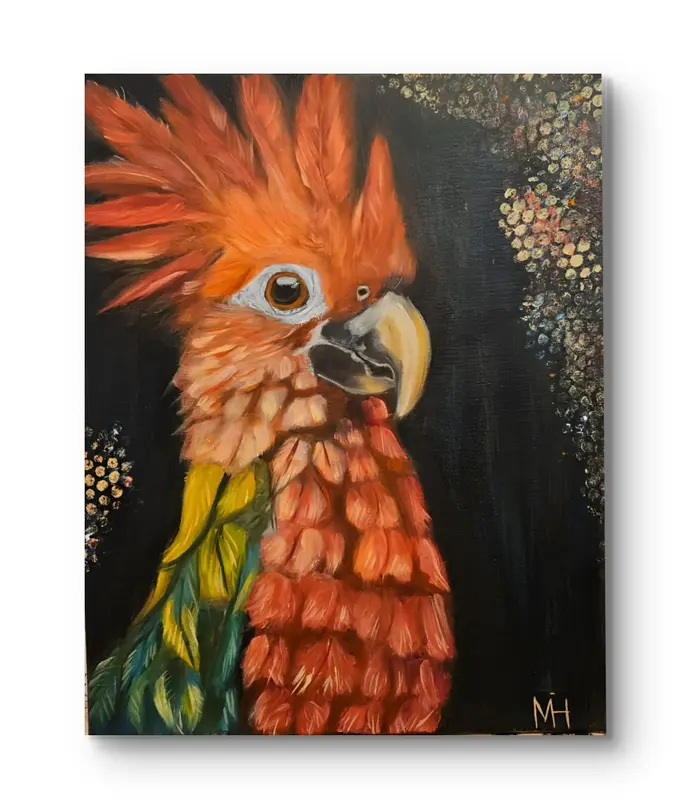 Oljemålning Proud and Colorful av Marita Håkansson