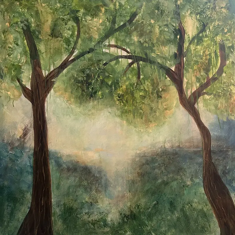 Akrylmålning Nature is your guide av Monica Österdahl