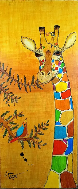 Giraff av Carina Cajan Jansson