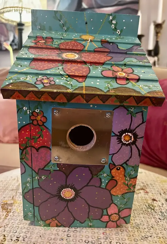 Akrylmålning Violetta av Susanne Lovén