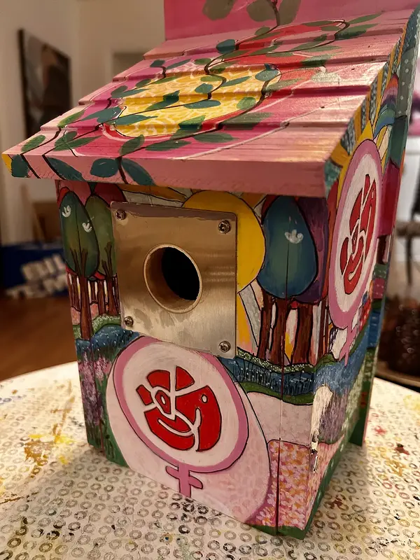 Akrylmålning S-Kvinnor av Susanne Lovén