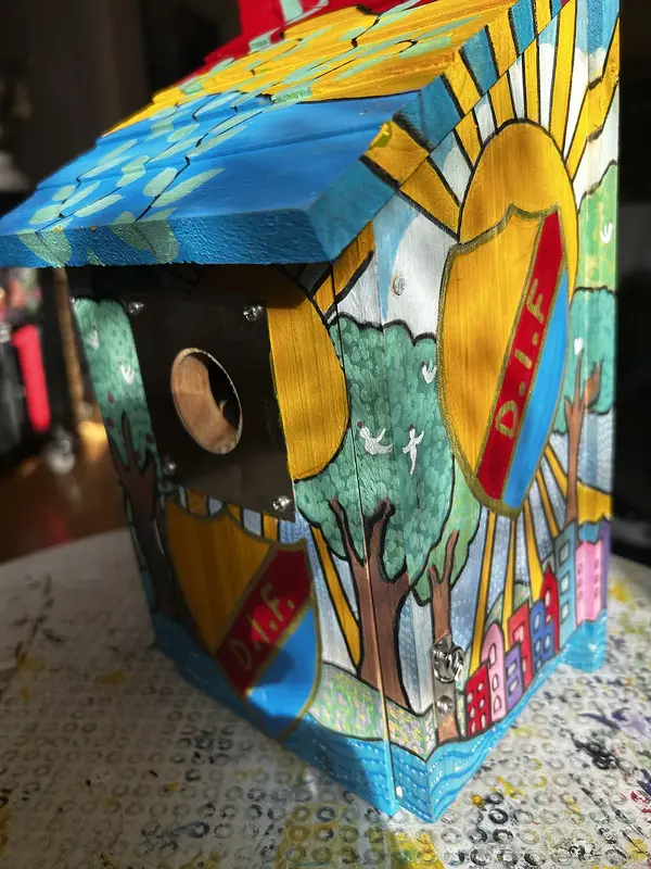 Akrylmålning Djurgården av Susanne Lovén