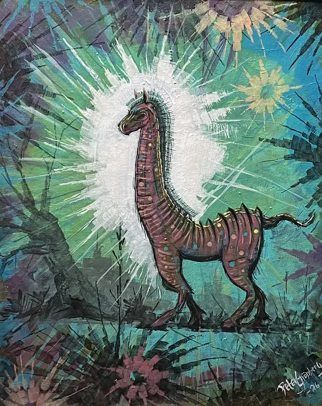 Akrylmålning av Peter Grönberg