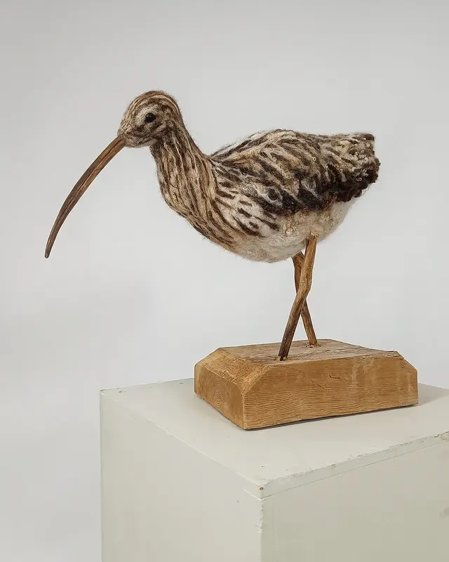 Skulptur Storspoven av Diana Fredriksson