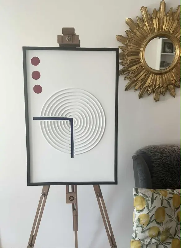 Akrylmålning The red dot av Atelje Art Of Structure Scandinavia