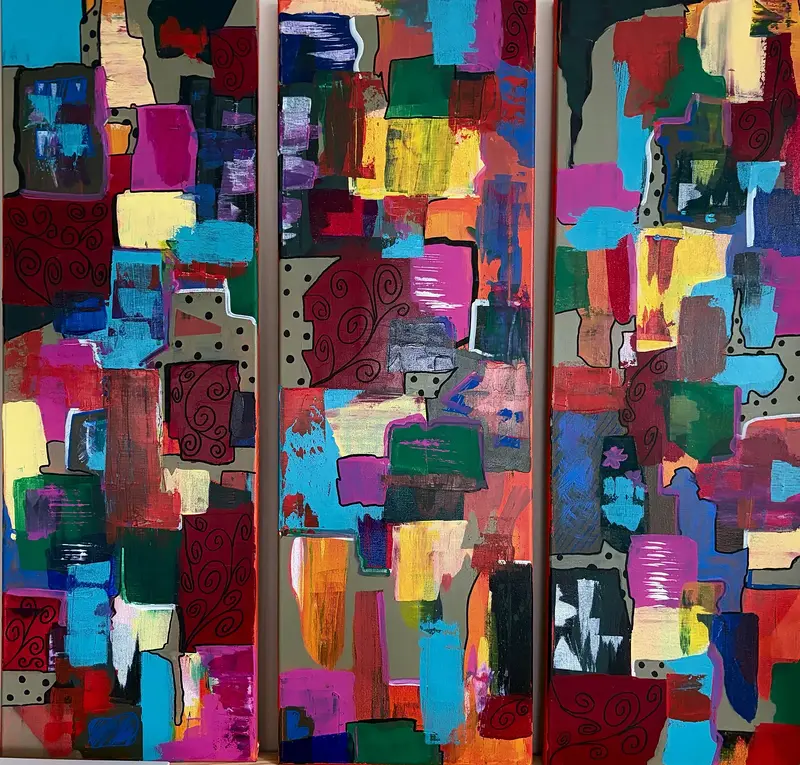 Akrylmålning Anna Aplehag av Anna Aplehag