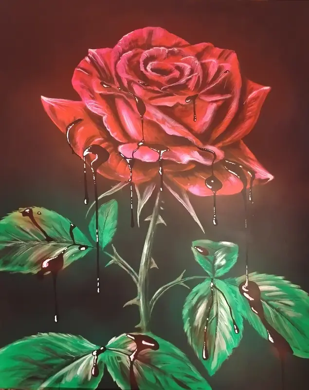 Akrylmålning I'll Be Fine av Anders Danielsson