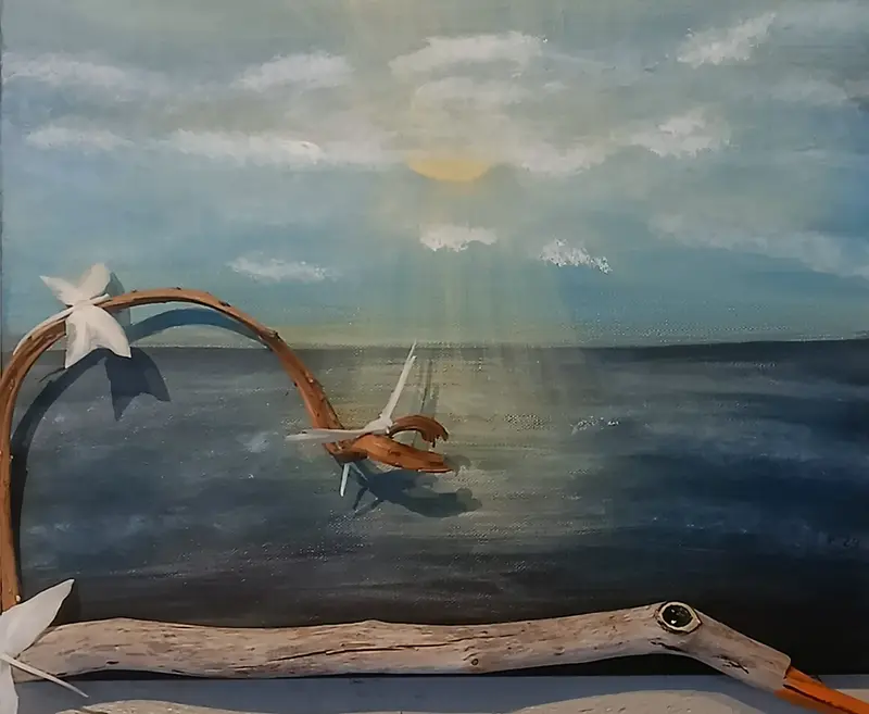 Akrylmålning av Ritva Tillberg