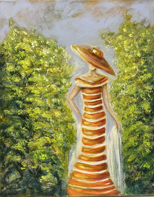 Akrylmålning En doft av sommaren av Pirkko Mikkonen