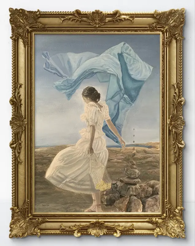 Akrylmålning Hope av Sara Ek