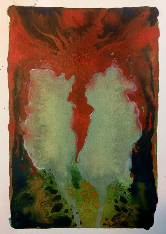 Akvarell Dialogues (2/4) av Anton Mattsson