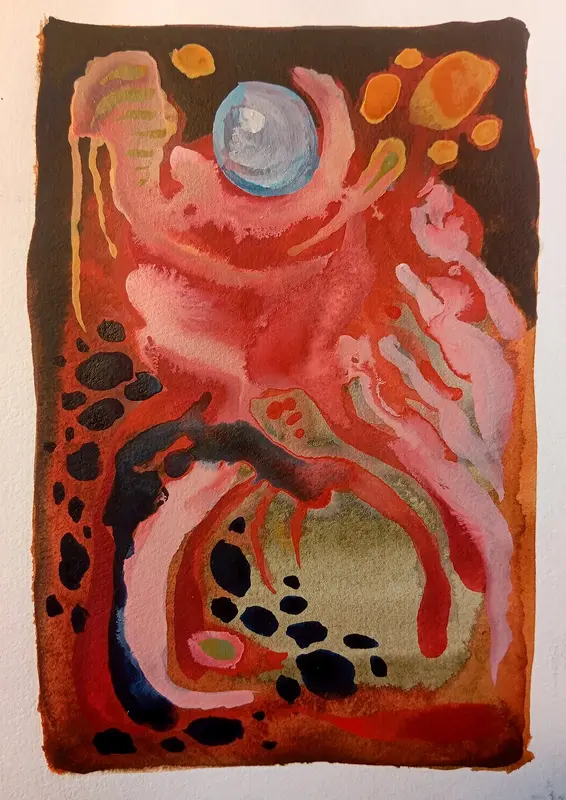 Akvarell Dialogues (3/4) av Anton Mattsson