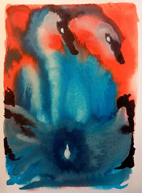 Akvarell Dialogues (4/4) av Anton Mattsson