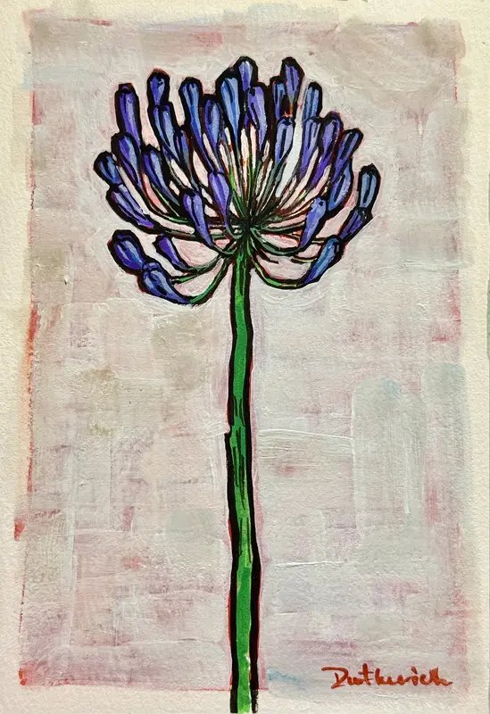 Botanisk miniatyr av Ekaterina Dutkevich