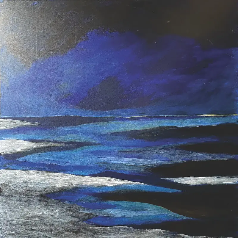 Akrylmålning Natthav av Mia-Maria Hedberg