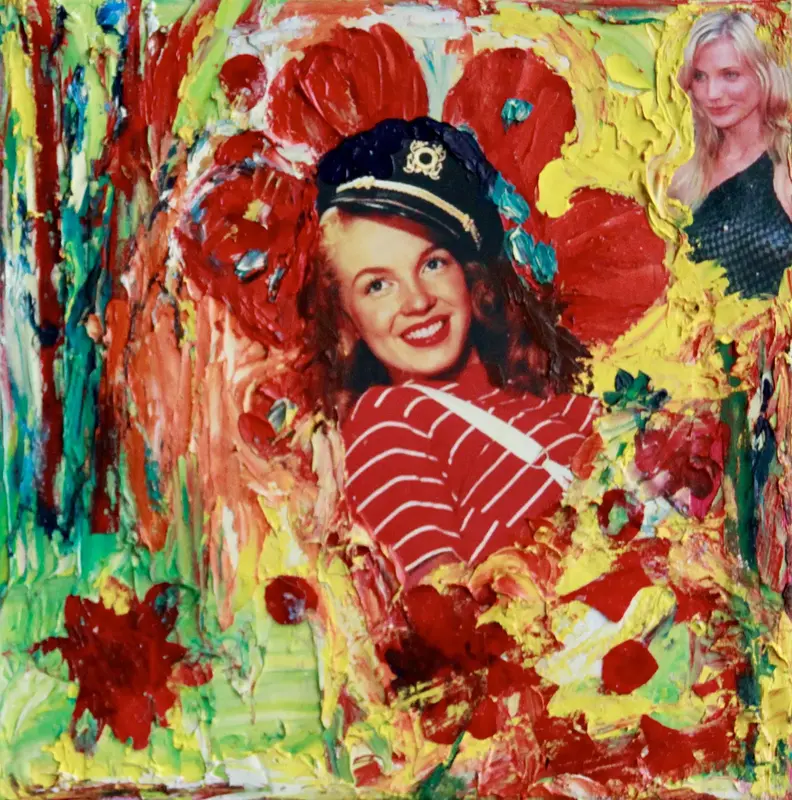 Oljemålning Marilyn & Cameron i Skrattets Mystik  av Kristina Rosenbecker