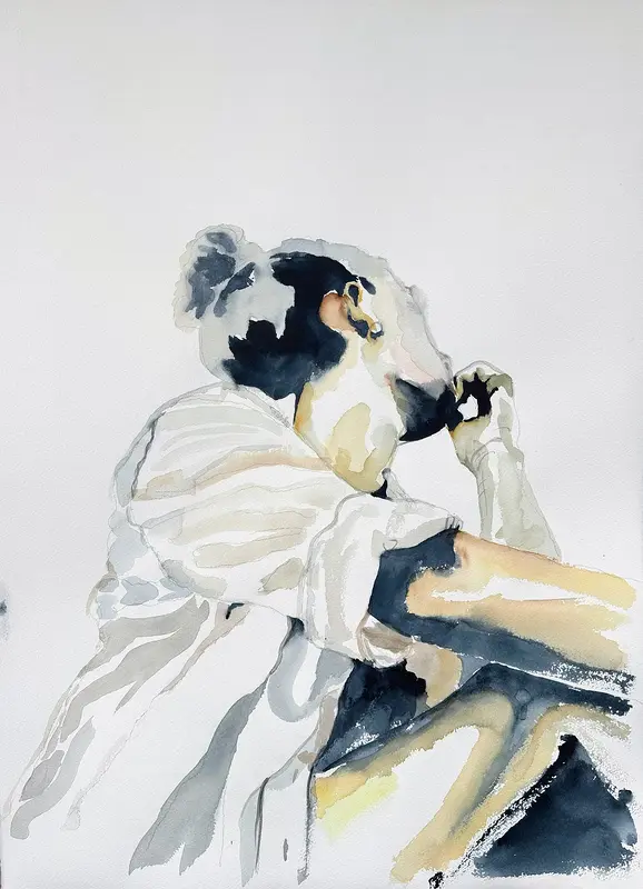 Akvarell Celeste av Malin Ask