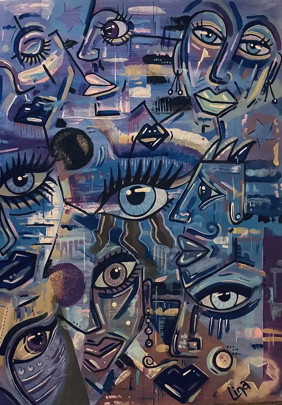 Akrylmålning Avatar av Lina A Nordblad