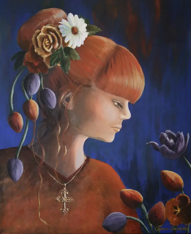 Kvinna med knut av Jennie Larsdotter