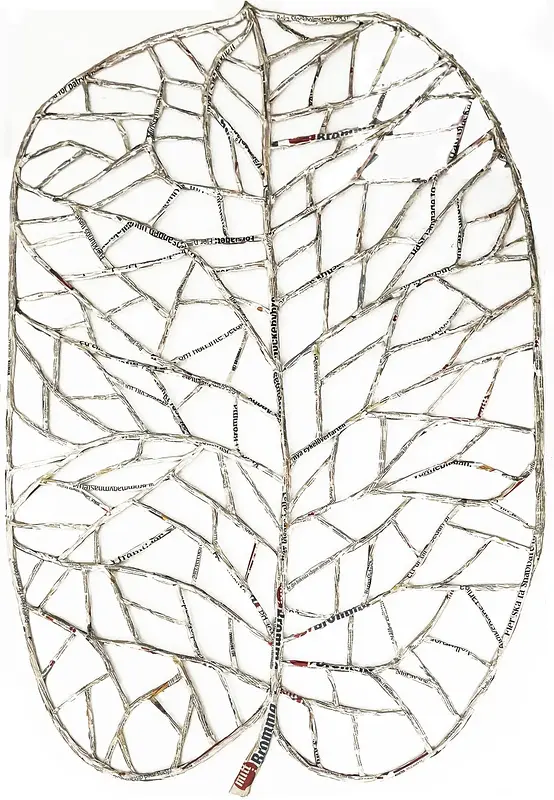 Skulptur Brommablad av Camilla Tengvall