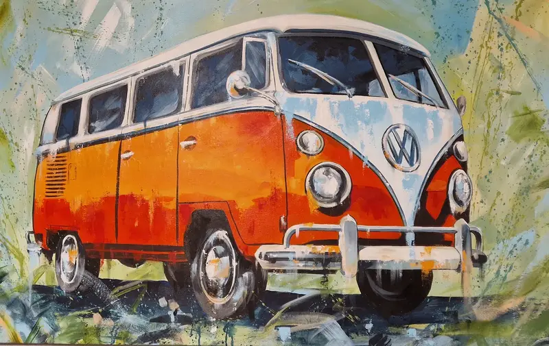 Akrylmålning Semester av Jonas Ozolins