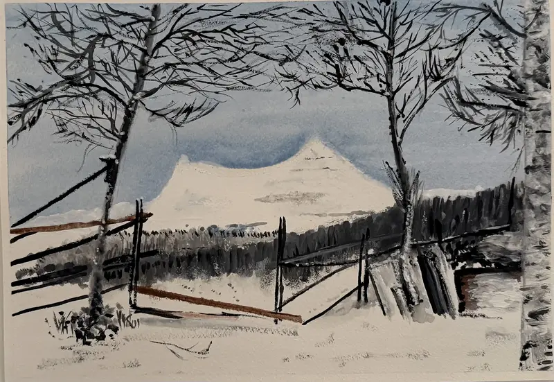 Akvarell Twin Peaks av Tony Hodge