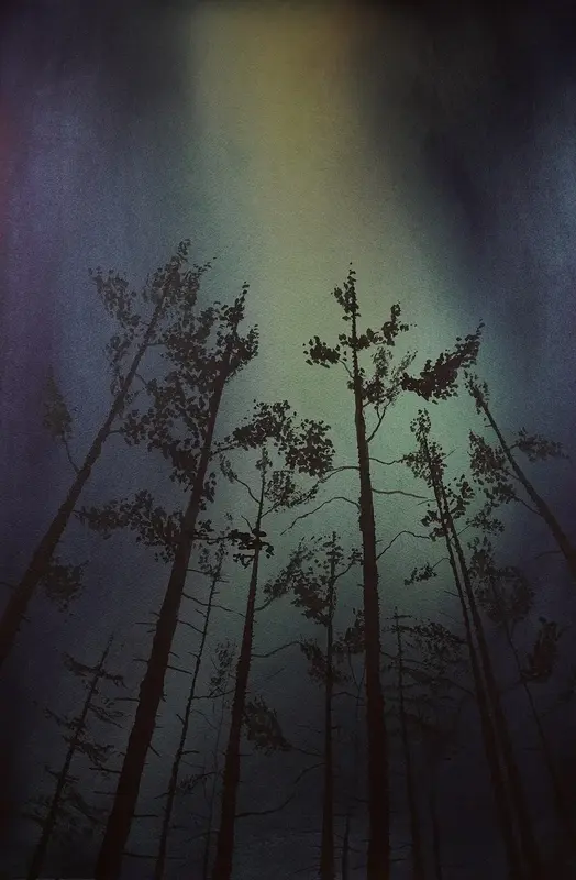 Akvarell Aurora I av Leif Stavgren