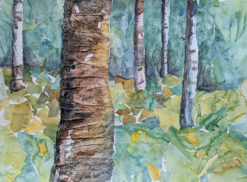 Akvarell Träd av Ingrid Astbo