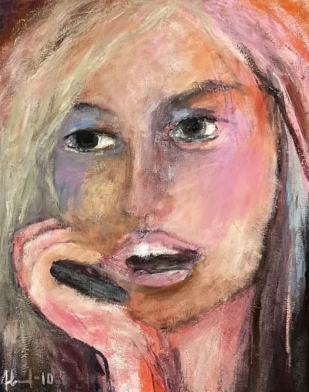 Oljemålning Uppkopplad av Monica Hagebrand