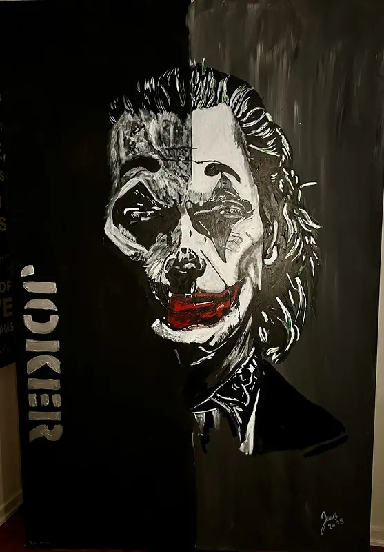 Akrylmålning Joker av Jonas Kihlman