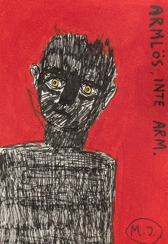 Armlös, inte arm av Mikael Jonsson