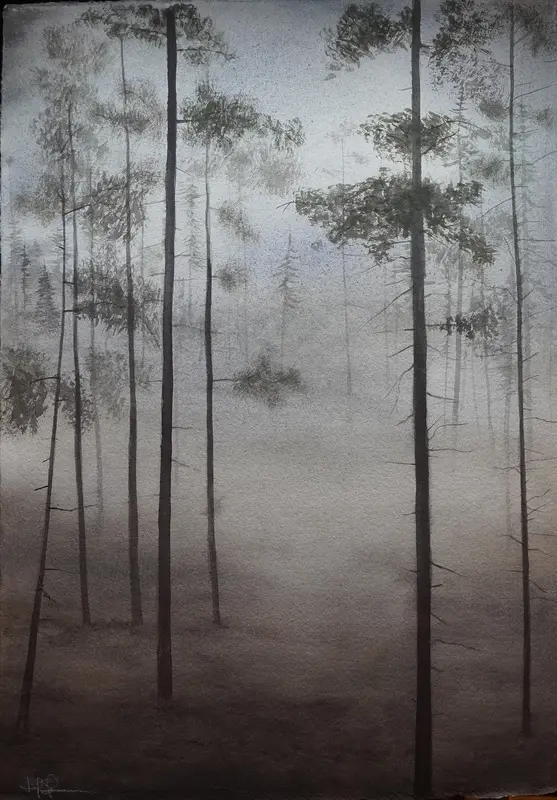 Akvarell Grådis II av Leif Stavgren