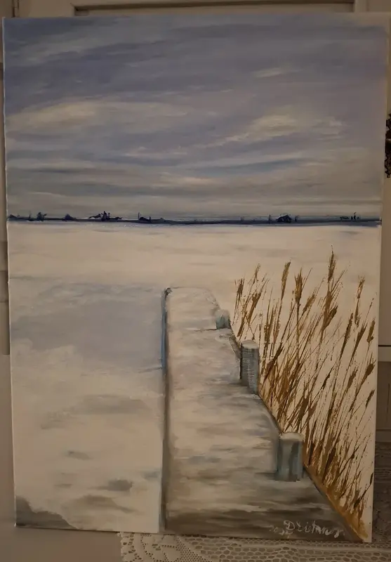 Oljemålning Vinter av Dan Dietrichson