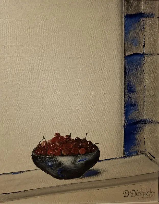 Oljemålning Körsbär av Dan Dietrichson