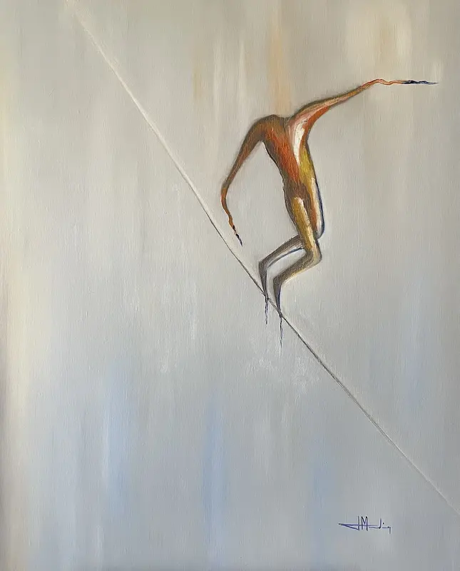 Oljemålning Circus av Joao Medina