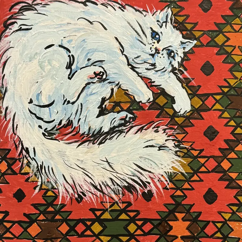 Vita Katten av Ekaterina Dutkevich