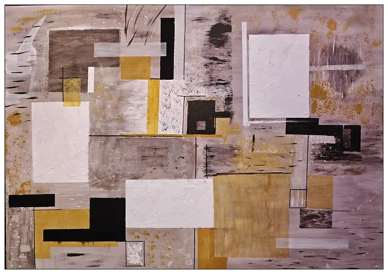 Akrylmålning 4 Rum av Ulf Lager