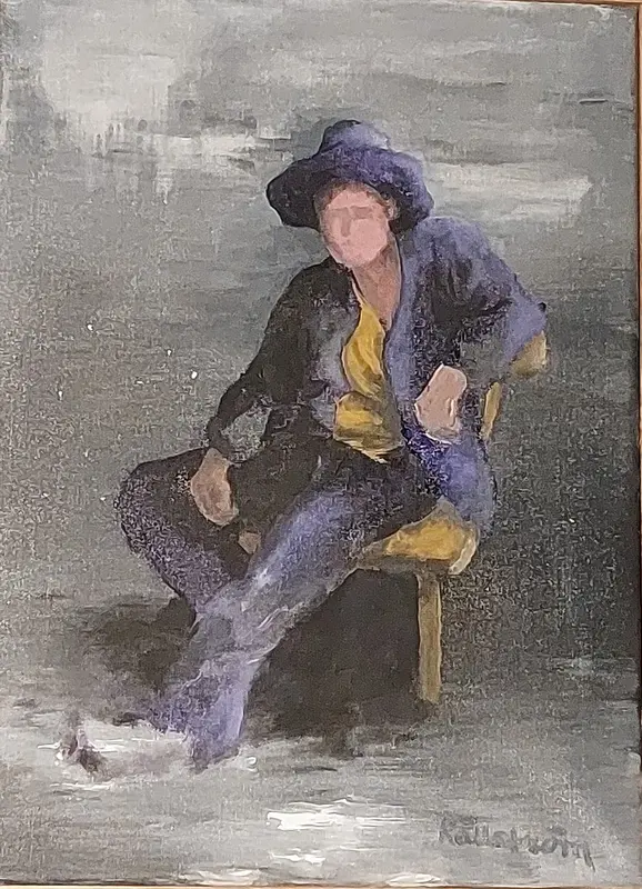 Akrylmålning Minuter av Bernt Källström