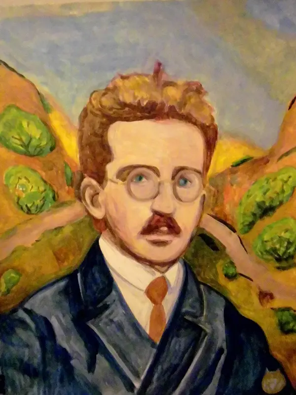 86 ) Walter Benjamin in the Pyrenees 1940. av Victor Finnigan
