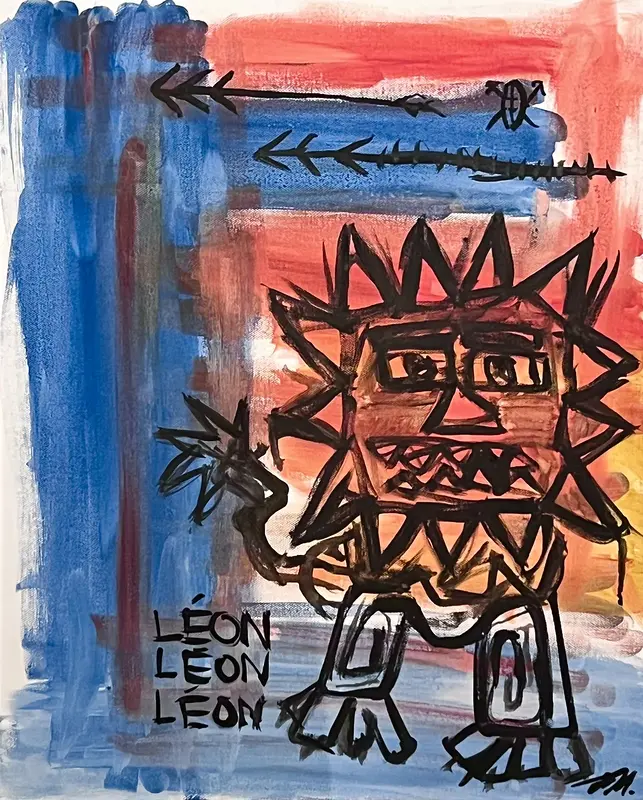 Lion in the Savannah av Theo Meeks