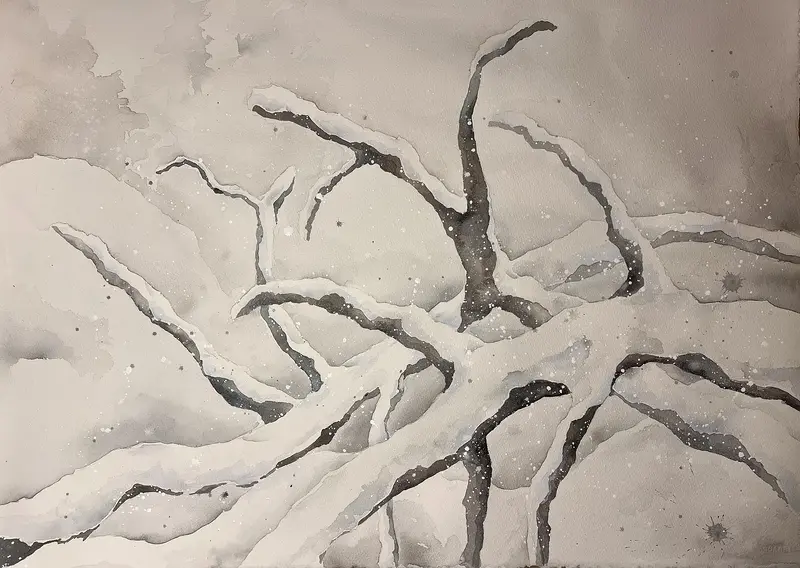 Akvarell av Mia Uhlander