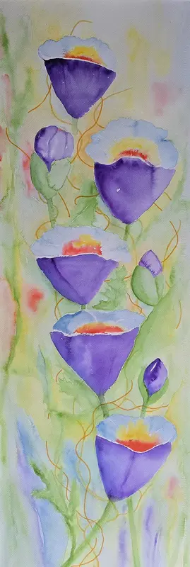 Akvarell Fantasi av Anita Lindgren