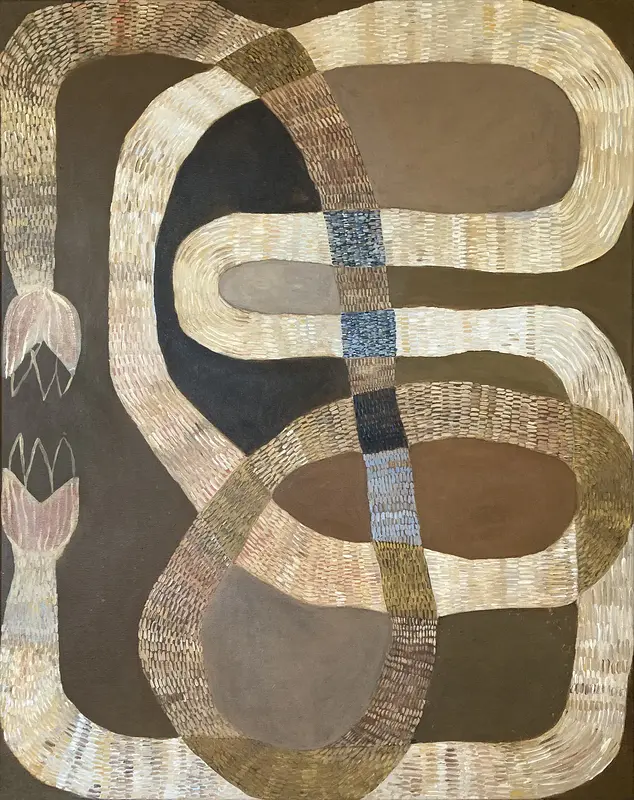 Akrylmålning Open-ended Rite av Jenny Atina Eriksson